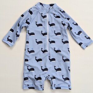 Janie & Jack One Piece Whale One Piece Swimsuit 18 - 24M